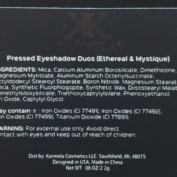 NIB Karmela Cosmetics Pressed Eyeshadow Duo - Picture 2 of 3